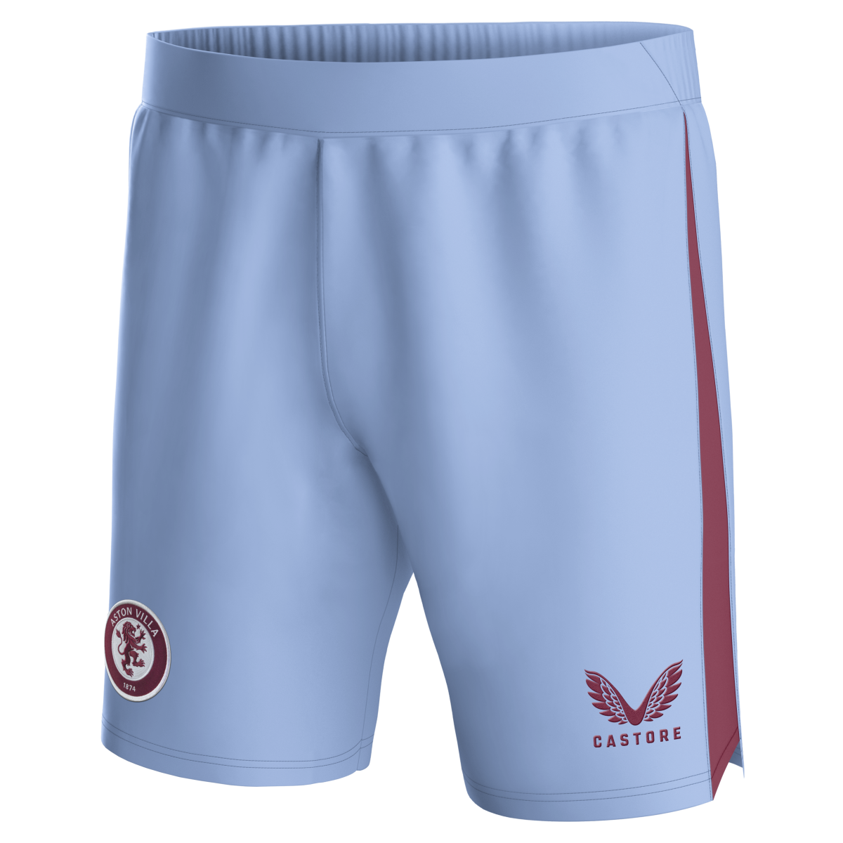 aston villa castore away shorts 2023-24 – kids with custom printing Collection - Official Aston Villa Kits