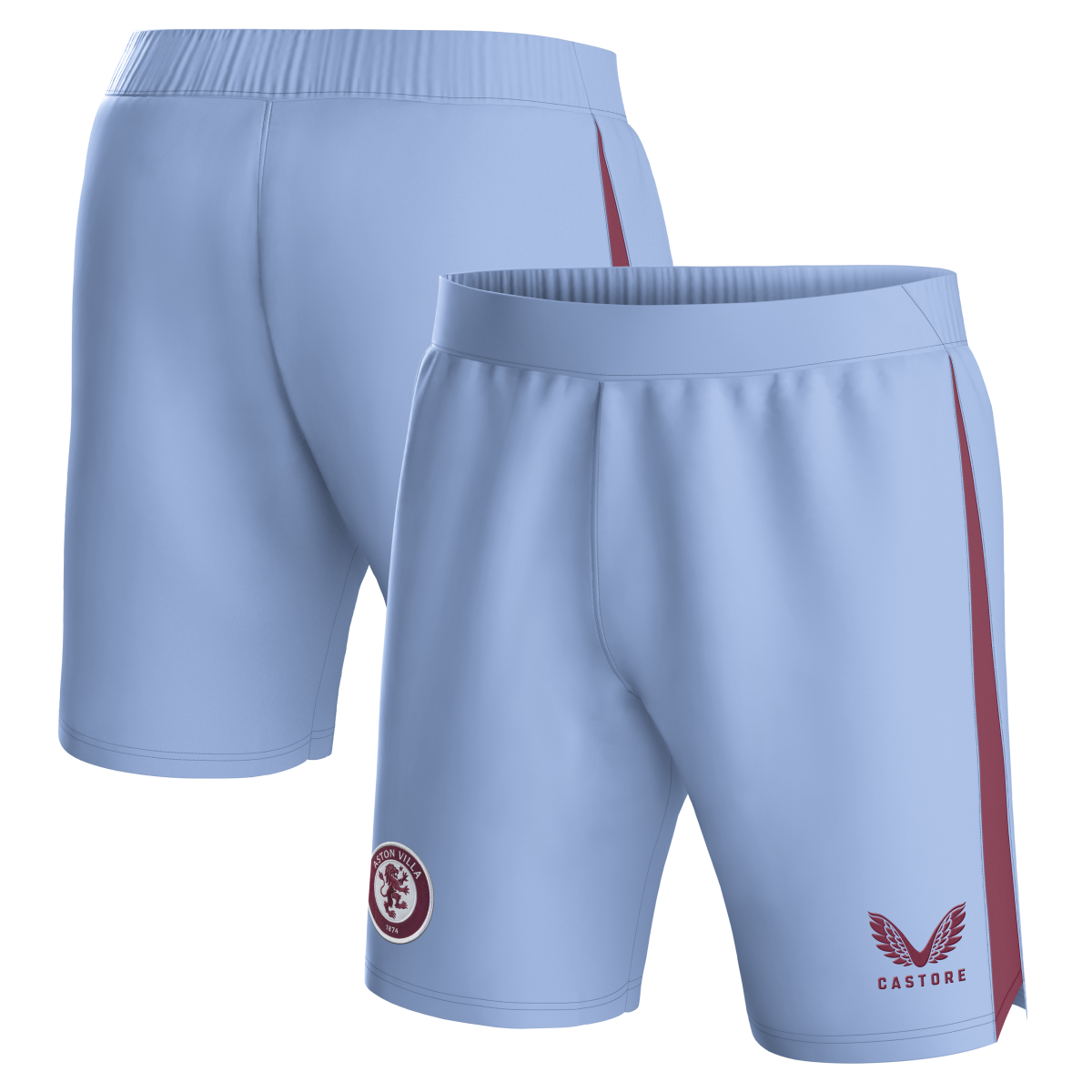 aston villa castore away shorts 2023-24 with custom printing Collection - Official Aston Villa Kits