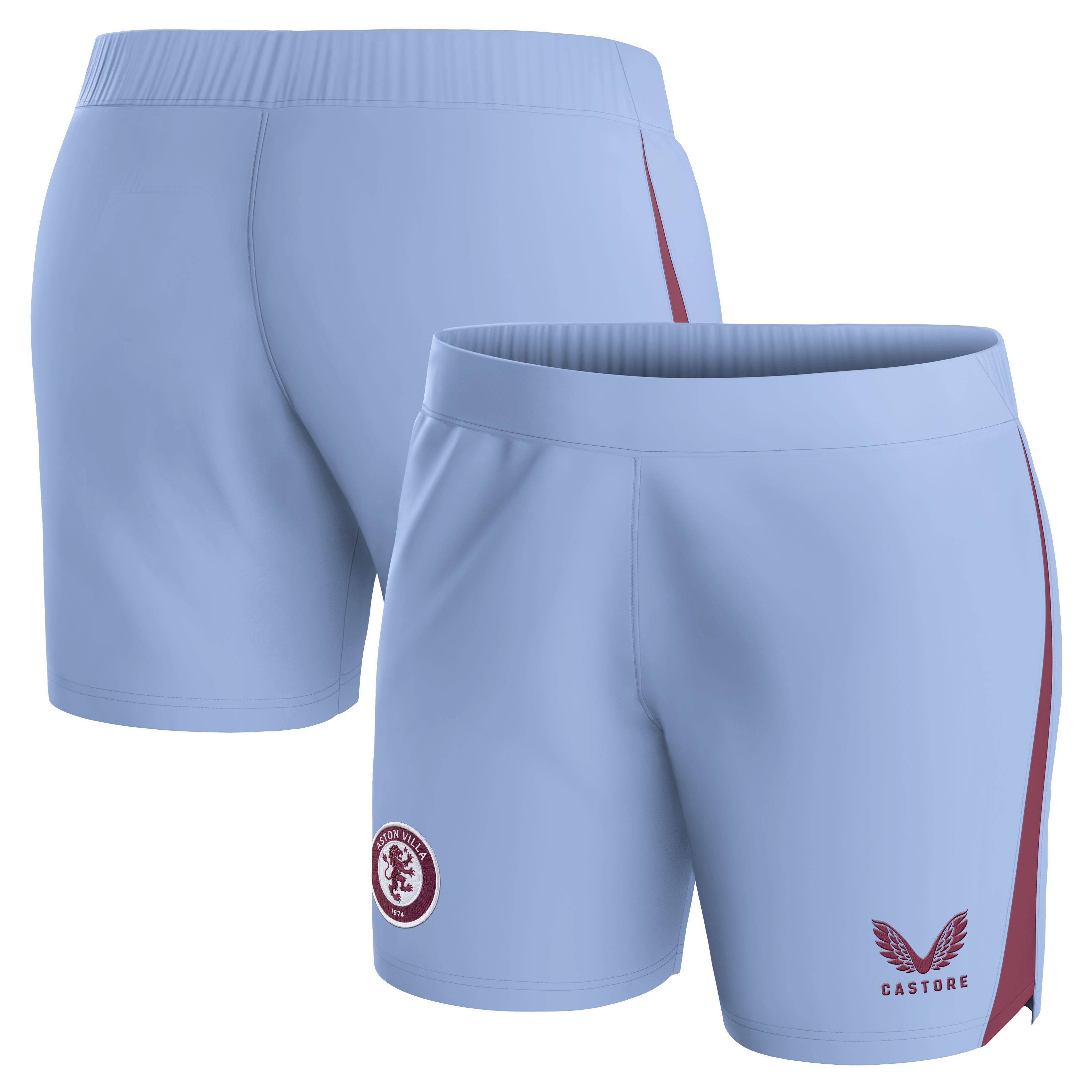 aston villa castore away shorts 2023-24 – womens with custom printing Collection - Official Aston Villa Kits