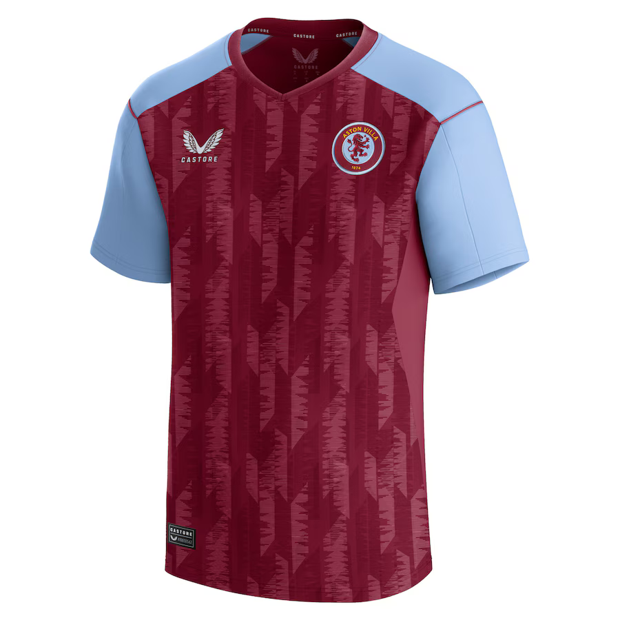 aston villa castore home shirt 2023-24 – kids with custom printing Collection - Official Aston Villa Kits