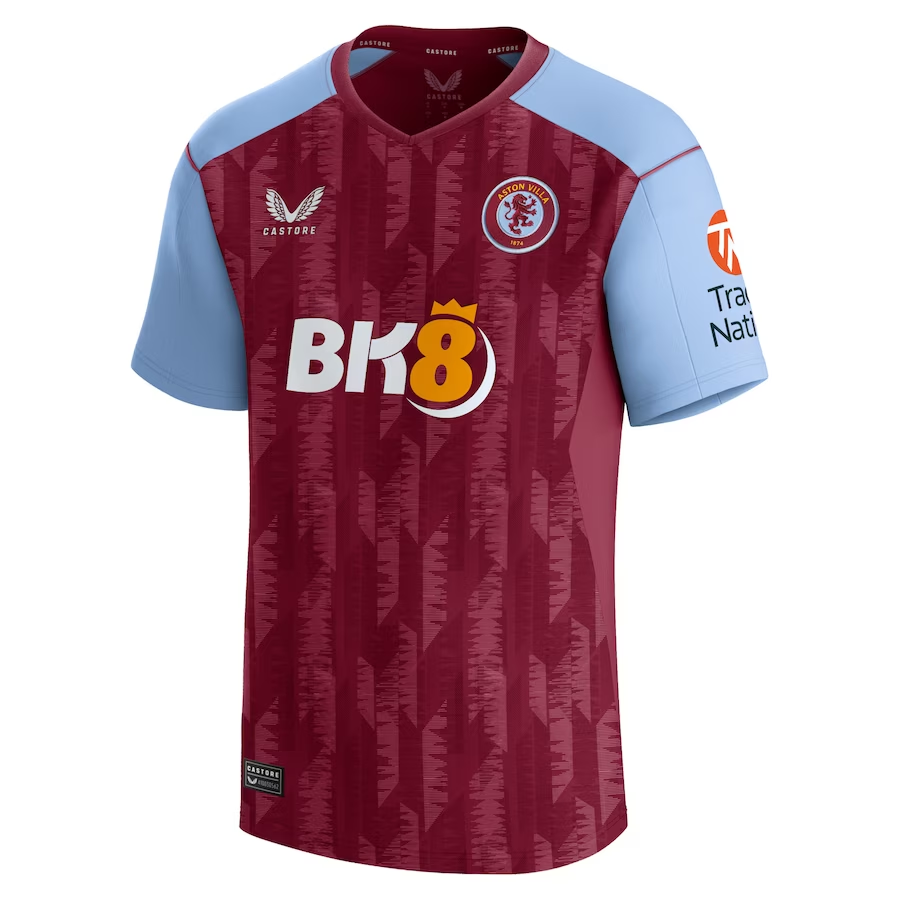 aston villa castore home shirt 2023-24 with custom printing Collection - Official Aston Villa Kits