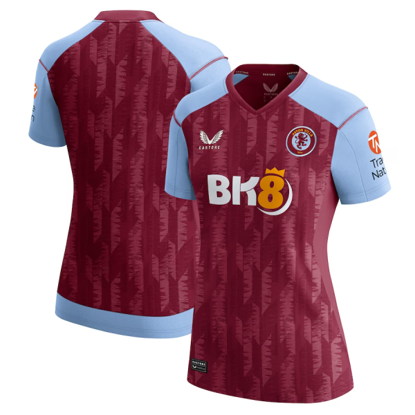 aston villa castore home shirt 2023-24 – womens with custom printing Collection - Official Aston Villa Kits