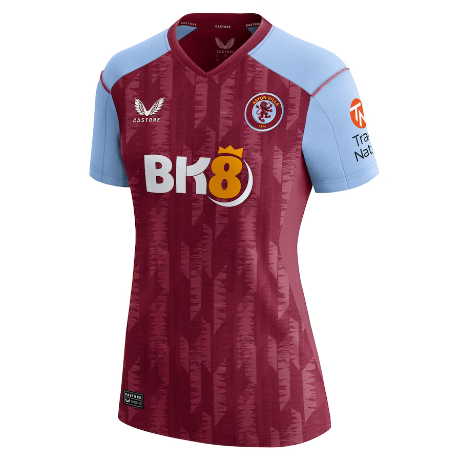 aston villa castore home shirt 2023-24 – womens with custom printing Collection - Official Aston Villa Kits
