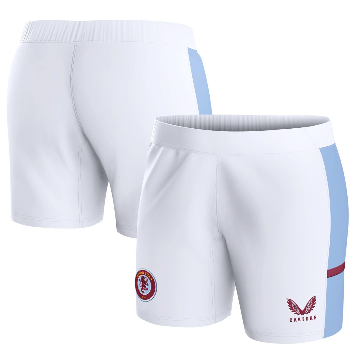 aston villa castore home shorts 2023-24 – womens with custom printing Collection - Official Aston Villa Kits