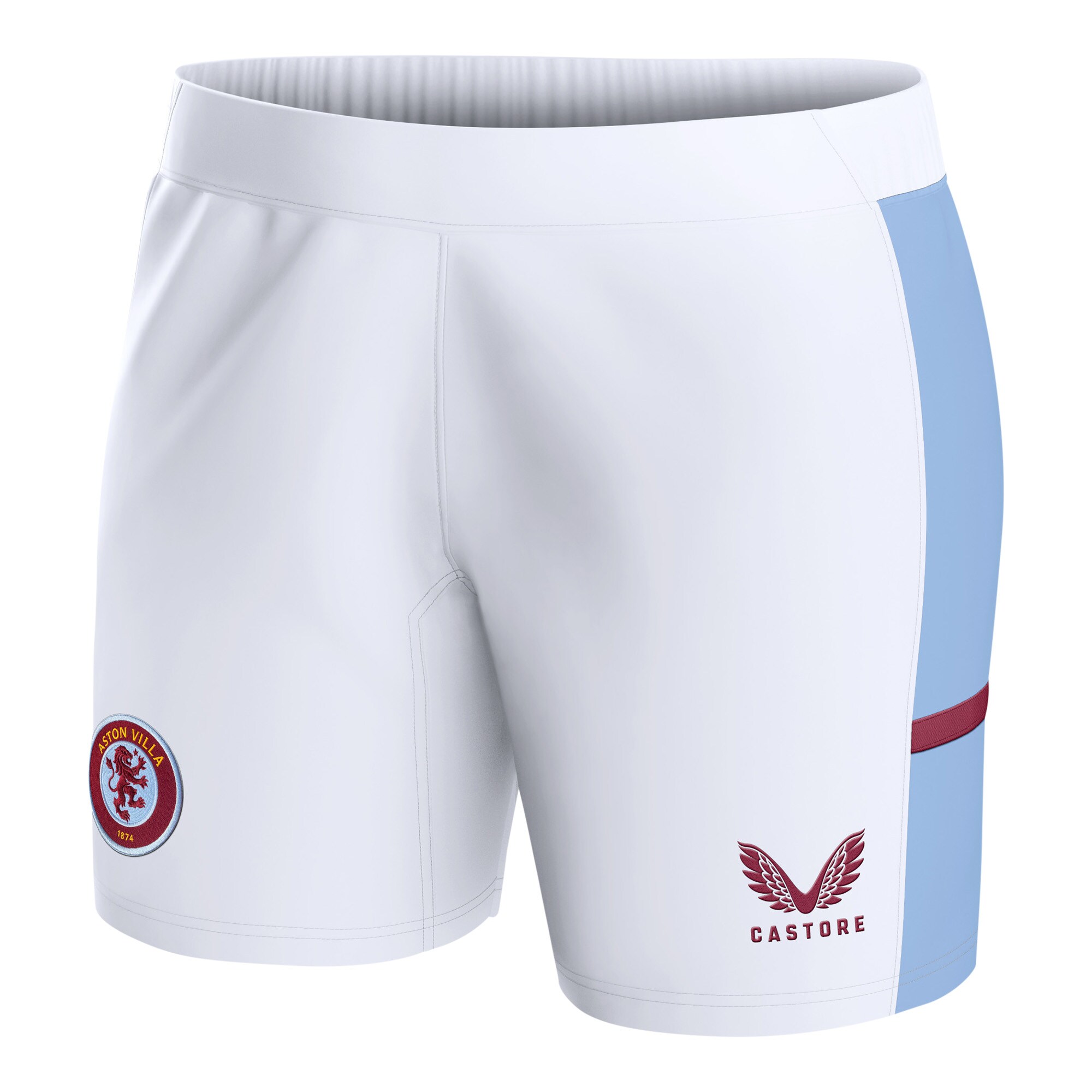 aston villa castore home shorts 2023-24 – womens with custom printing Collection - Official Aston Villa Kits