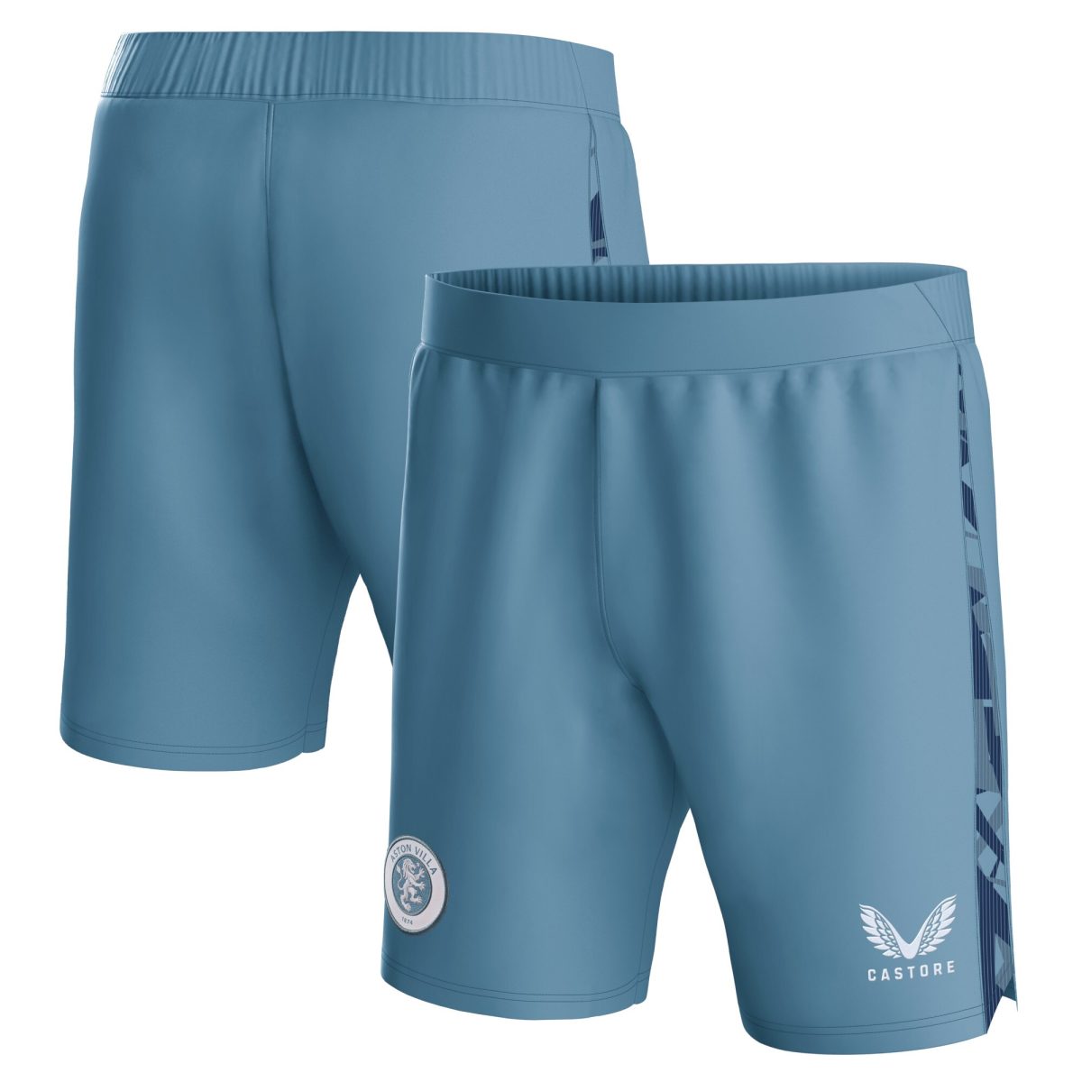 aston villa castore third shorts 2023-24 – kids with custom printing Collection - Official Aston Villa Kits