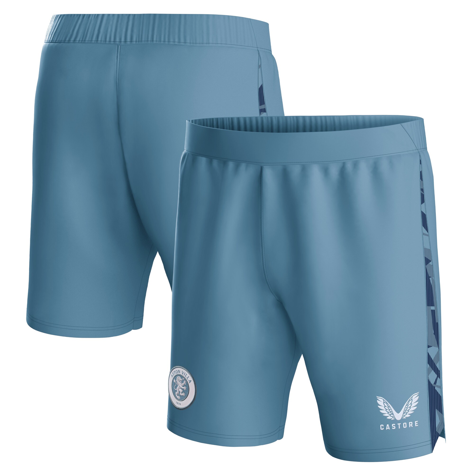 aston villa castore third shorts 2023-24 – kids with custom printing Collection - Official Aston Villa Kits