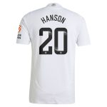 aston villa wsl adidas away authentic shirt 2024-25 with hanson 20 printing Collection - Official Aston Villa Kits