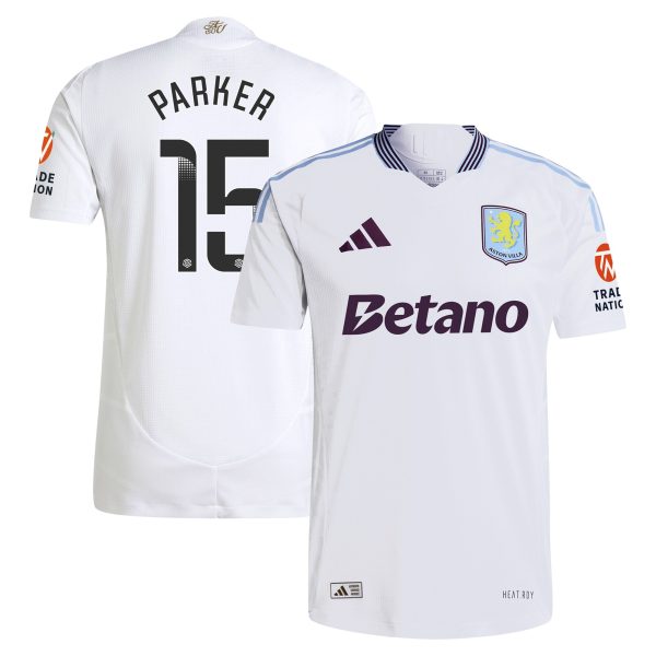 aston villa wsl adidas away authentic shirt 2024-25 with parker 15 printing Collection - Official Aston Villa Kits