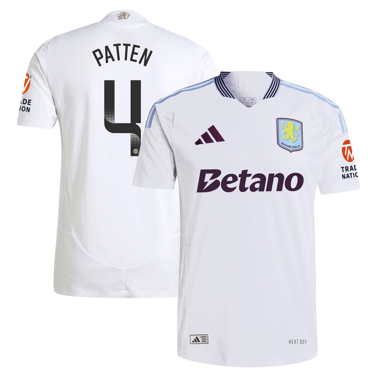 aston villa wsl adidas away authentic shirt 2024-25 with patten 4 printing Collection - Official Aston Villa Kits
