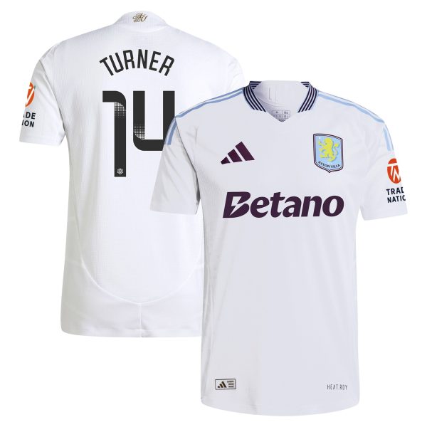aston villa wsl adidas away authentic shirt 2024-25 with turner 14 printing Collection - Official Aston Villa Kits