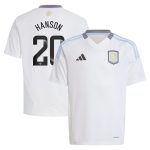 aston villa wsl adidas away shirt 2024-25 – kids with hanson 20 printing Collection - Official Aston Villa Kits