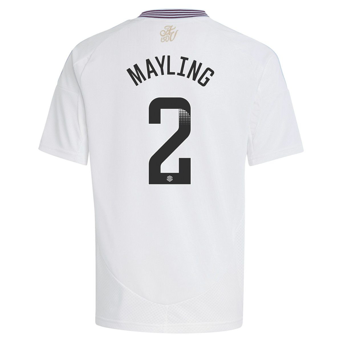 aston villa wsl adidas away shirt 2024-25 – kids with mayling 2 printing Collection - Official Aston Villa Kits