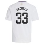 aston villa wsl adidas away shirt 2024-25 – kids with pacheco 33 printing Collection - Official Aston Villa Kits
