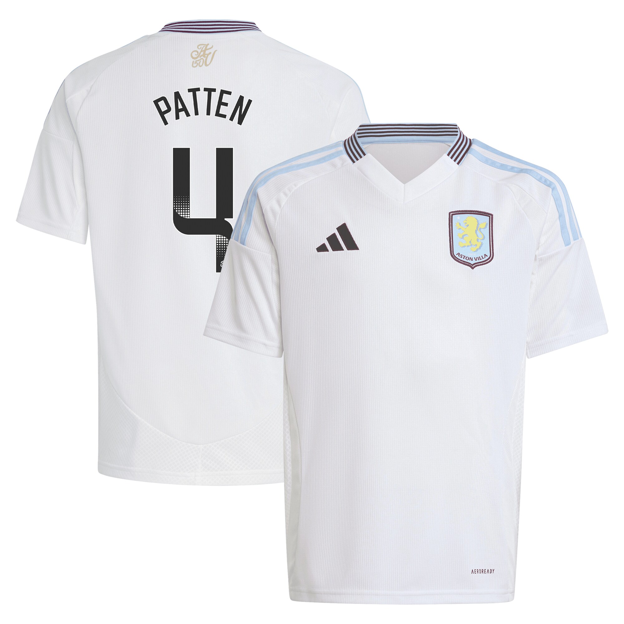 aston villa wsl adidas away shirt 2024-25 – kids with patten 4 printing Collection - Official Aston Villa Kits