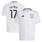 aston villa wsl adidas away shirt 2024-25 – kids with salmon 17 printing Collection - Official Aston Villa Kits