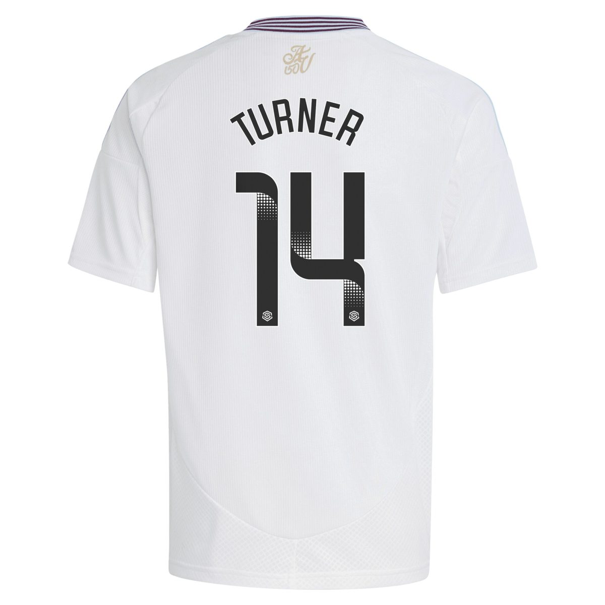 aston villa wsl adidas away shirt 2024-25 – kids with turner 14 printing Collection - Official Aston Villa Kits