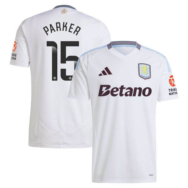 aston villa wsl adidas away shirt 2024-25 with parker 15 printing Collection - Official Aston Villa Kits