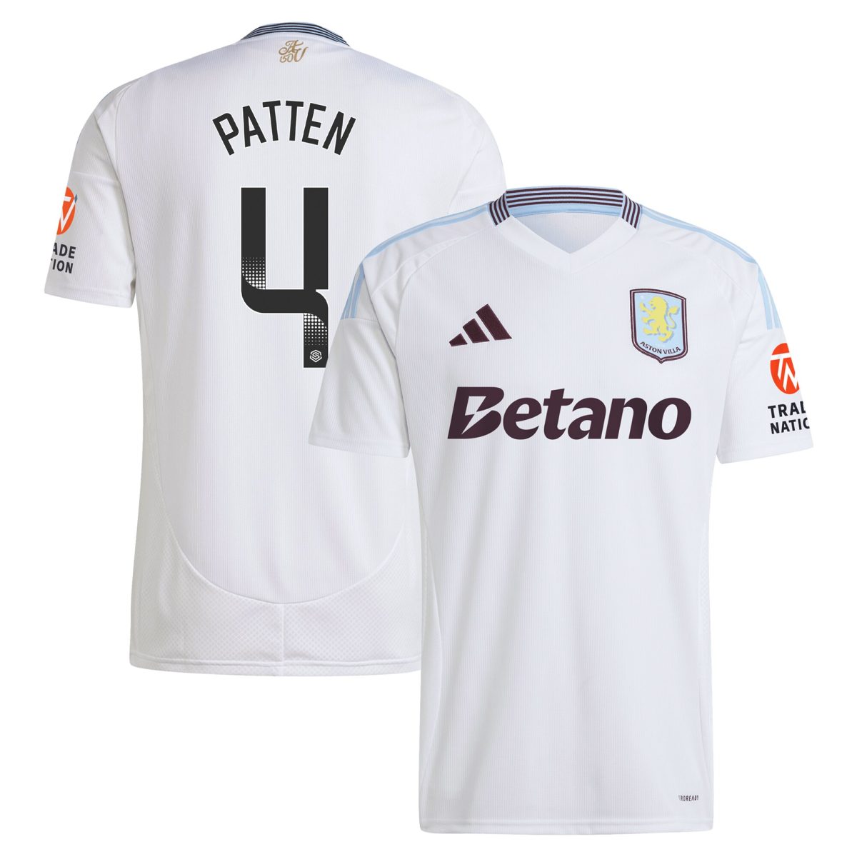 aston villa wsl adidas away shirt 2024-25 with patten 4 printing Collection - Official Aston Villa Kits