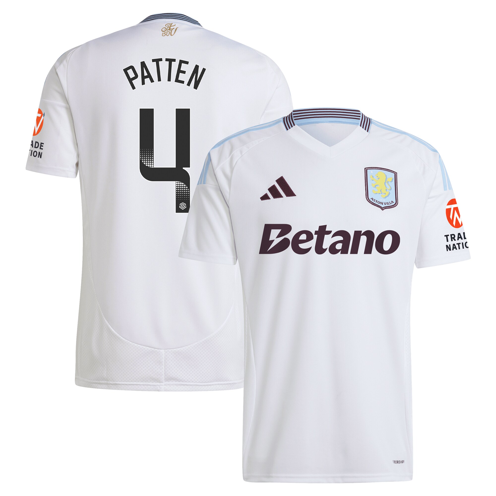 aston villa wsl adidas away shirt 2024-25 with patten 4 printing Collection - Official Aston Villa Kits