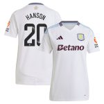 aston villa wsl adidas away shirt 2024-25 – womens with hanson 20 printing Collection - Official Aston Villa Kits