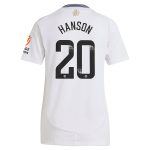 aston villa wsl adidas away shirt 2024-25 – womens with hanson 20 printing Collection - Official Aston Villa Kits