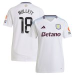 aston villa wsl adidas away shirt 2024-25 – womens with mullett 18 printing Collection - Official Aston Villa Kits