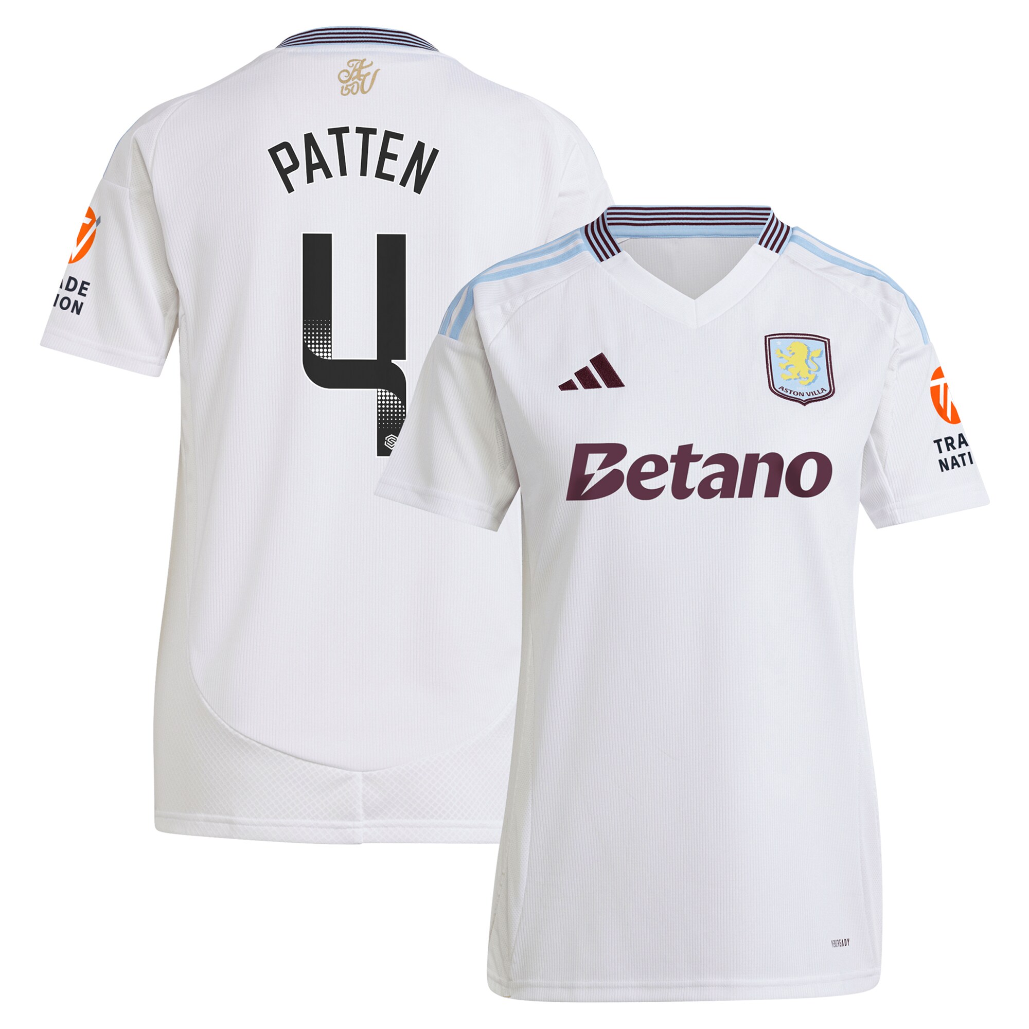 aston villa wsl adidas away shirt 2024-25 – womens with patten 4 printing Collection - Official Aston Villa Kits