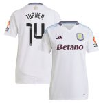 aston villa wsl adidas away shirt 2024-25 – womens with turner 14 printing Collection - Official Aston Villa Kits