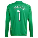 aston villa wsl adidas goalkeeper shirt 2024-25 – long sleeve – kids with dangelo 1 printing – 202712206-01 Collection - Official Aston Villa Kits