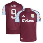 aston villa wsl adidas home authentic shirt 2024-25 with daly 9 printing Collection - Official Aston Villa Kits