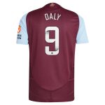 aston villa wsl adidas home authentic shirt 2024-25 with daly 9 printing Collection - Official Aston Villa Kits