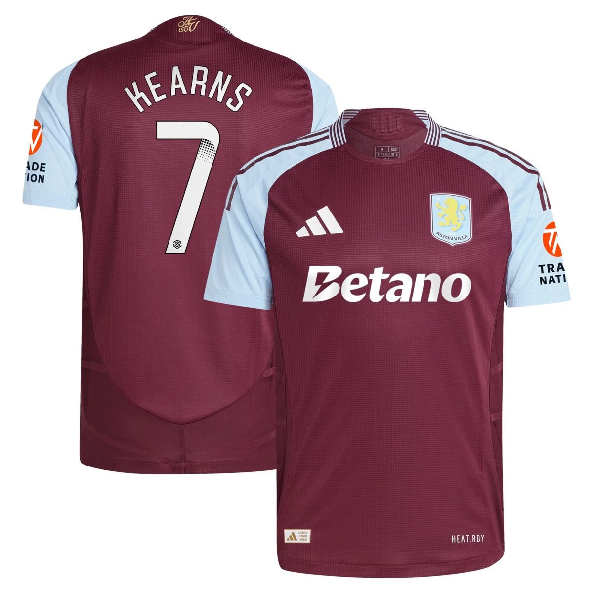 aston villa wsl adidas home authentic shirt 2024-25 with kearns 7 printing Collection - Official Aston Villa Kits