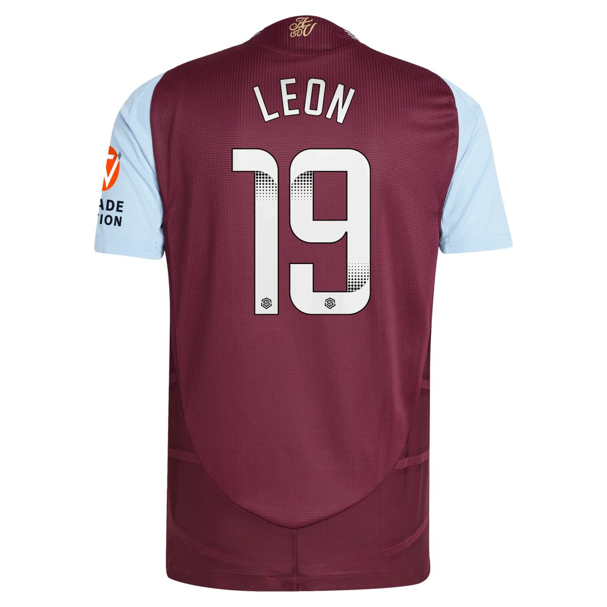 aston villa wsl adidas home authentic shirt 2024-25 with leon 19 printing Collection - Official Aston Villa Kits
