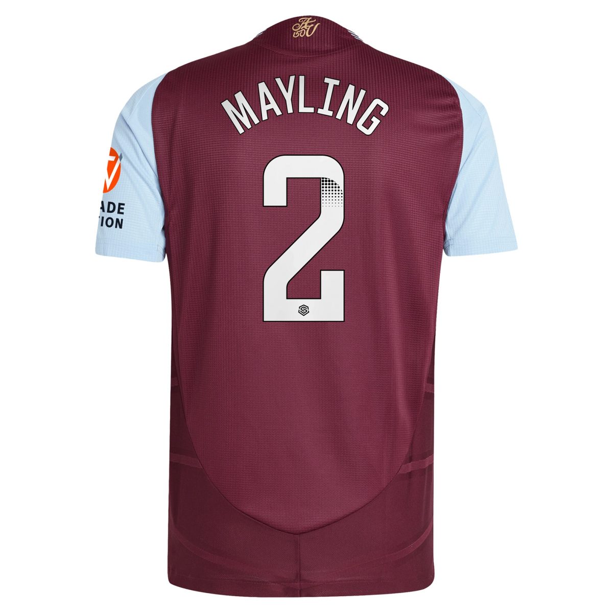 aston villa wsl adidas home authentic shirt 2024-25 with mayling 2 printing Collection - Official Aston Villa Kits