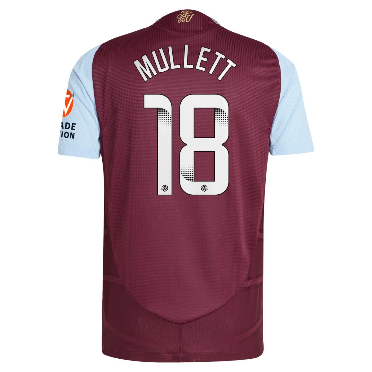 aston villa wsl adidas home authentic shirt 2024-25 with mullett 18 printing Collection - Official Aston Villa Kits