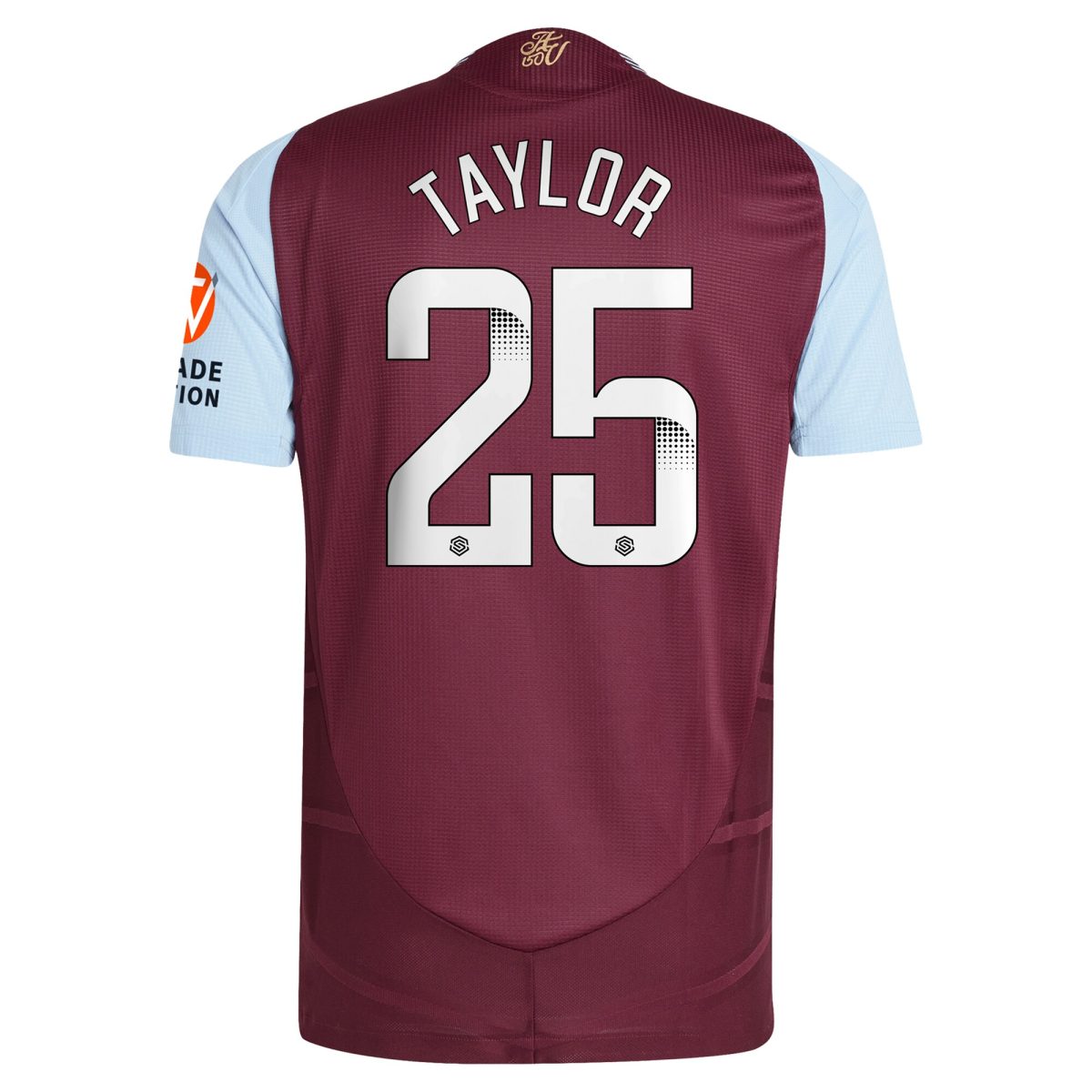 aston villa wsl adidas home authentic shirt 2024-25 with taylor 25 printing Collection - Official Aston Villa Kits