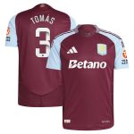 aston villa wsl adidas home authentic shirt 2024-25 with tomás 3 printing Collection - Official Aston Villa Kits