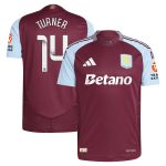 aston villa wsl adidas home authentic shirt 2024-25 with turner 14 printing Collection - Official Aston Villa Kits