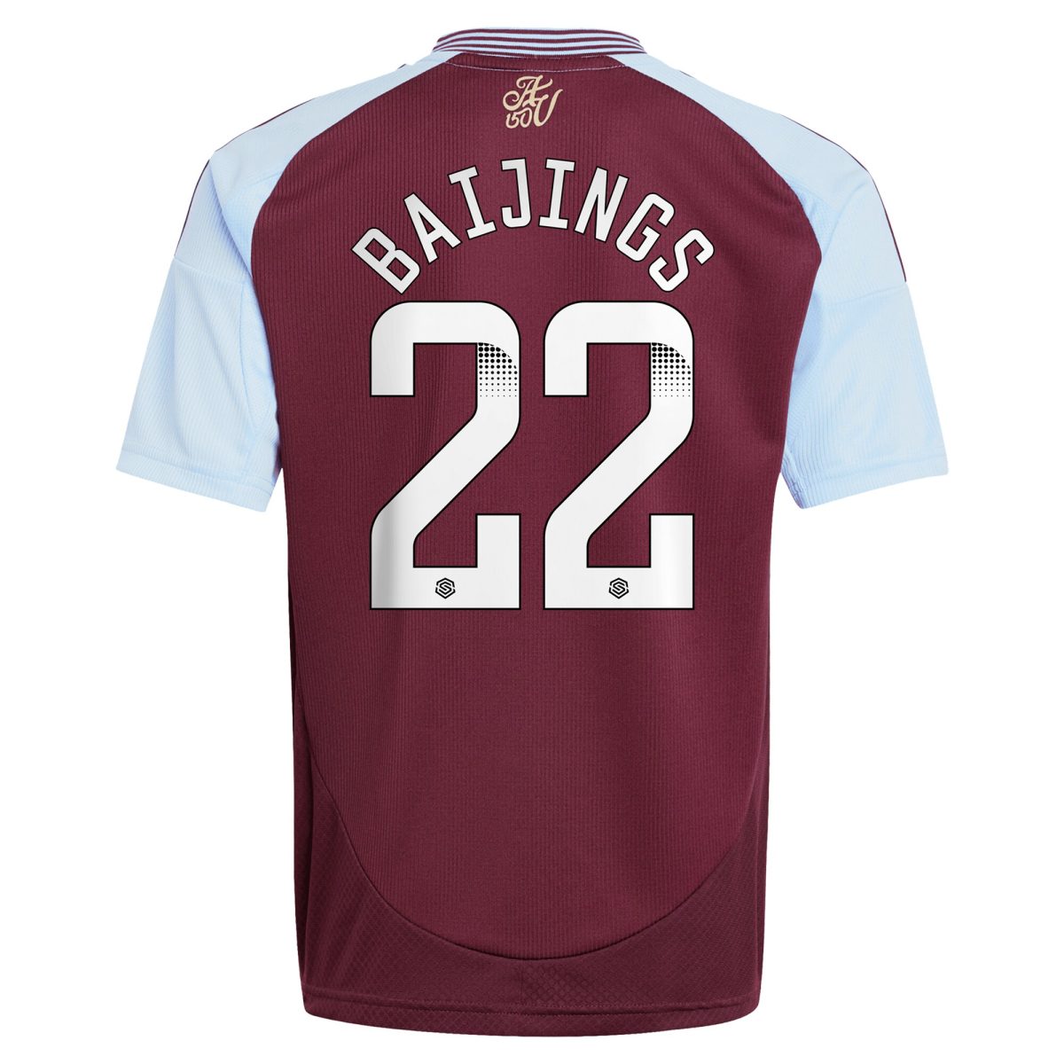 aston villa wsl adidas home shirt 2024-25 – kids with baijings 22 printing Collection - Official Aston Villa Kits