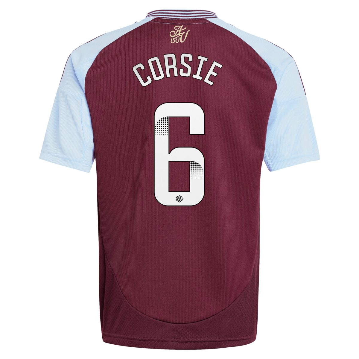 aston villa wsl adidas home shirt 2024-25 – kids with corsie 6 printing Collection - Official Aston Villa Kits