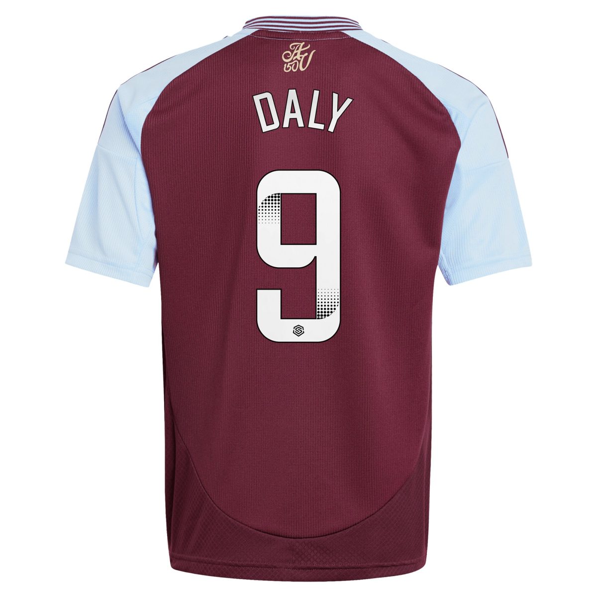 aston villa wsl adidas home shirt 2024-25 – kids with daly 9 printing Collection - Official Aston Villa Kits