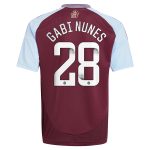 aston villa wsl adidas home shirt 2024-25 – kids with gabi nunes 28 printing Collection - Official Aston Villa Kits