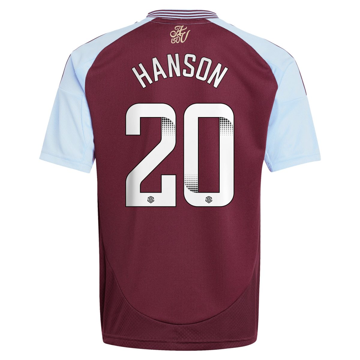 aston villa wsl adidas home shirt 2024-25 – kids with hanson 20 printing Collection - Official Aston Villa Kits