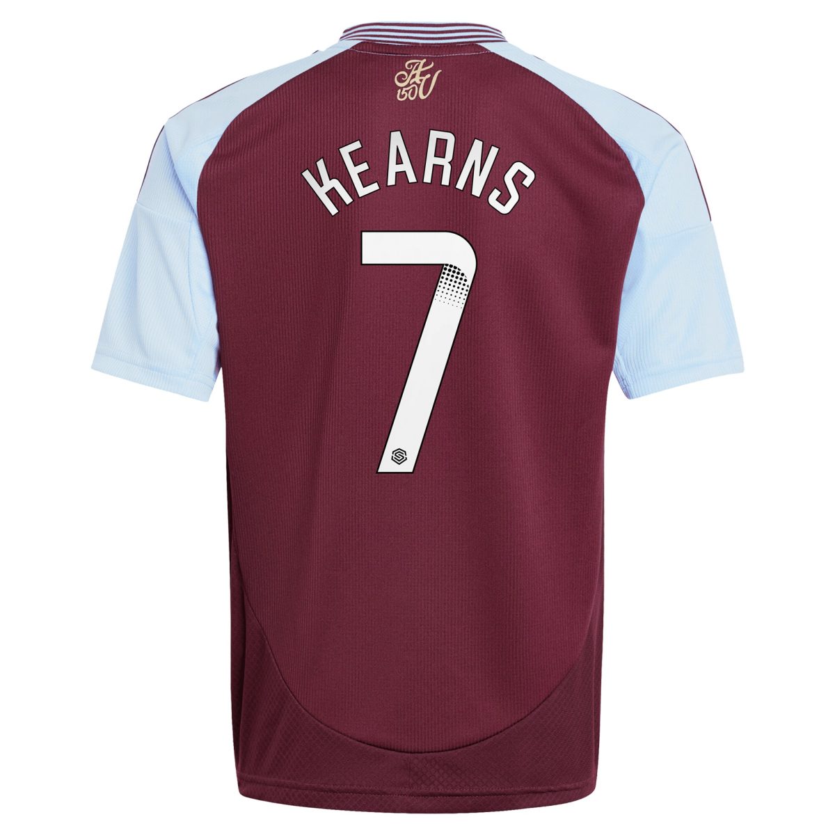 aston villa wsl adidas home shirt 2024-25 – kids with kearns 7 printing Collection - Official Aston Villa Kits
