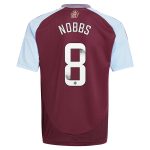 aston villa wsl adidas home shirt 2024-25 – kids with nobbs 8 printing Collection - Official Aston Villa Kits