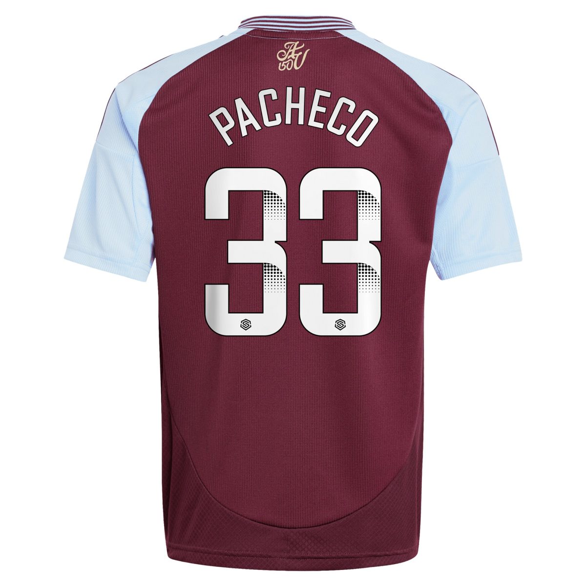 aston villa wsl adidas home shirt 2024-25 – kids with pacheco 33 printing Collection - Official Aston Villa Kits