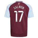 aston villa wsl adidas home shirt 2024-25 – kids with salmon 17 printing Collection - Official Aston Villa Kits