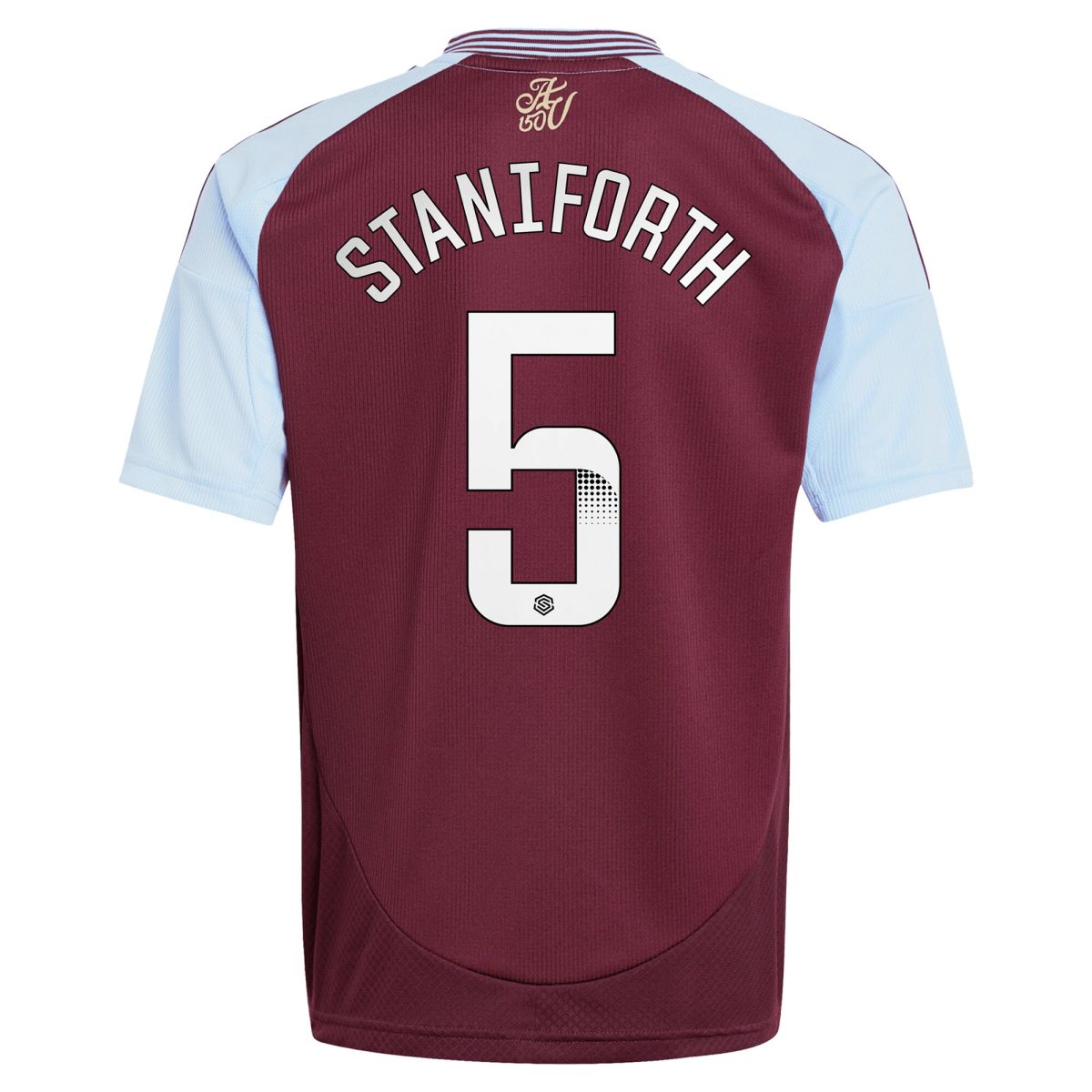 aston villa wsl adidas home shirt 2024-25 – kids with staniforth 5 printing Collection - Official Aston Villa Kits