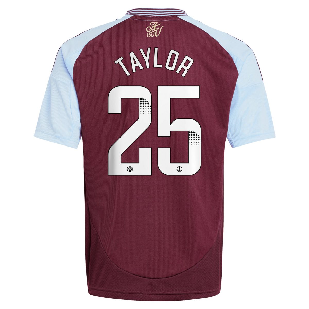 aston villa wsl adidas home shirt 2024-25 – kids with taylor 25 printing Collection - Official Aston Villa Kits